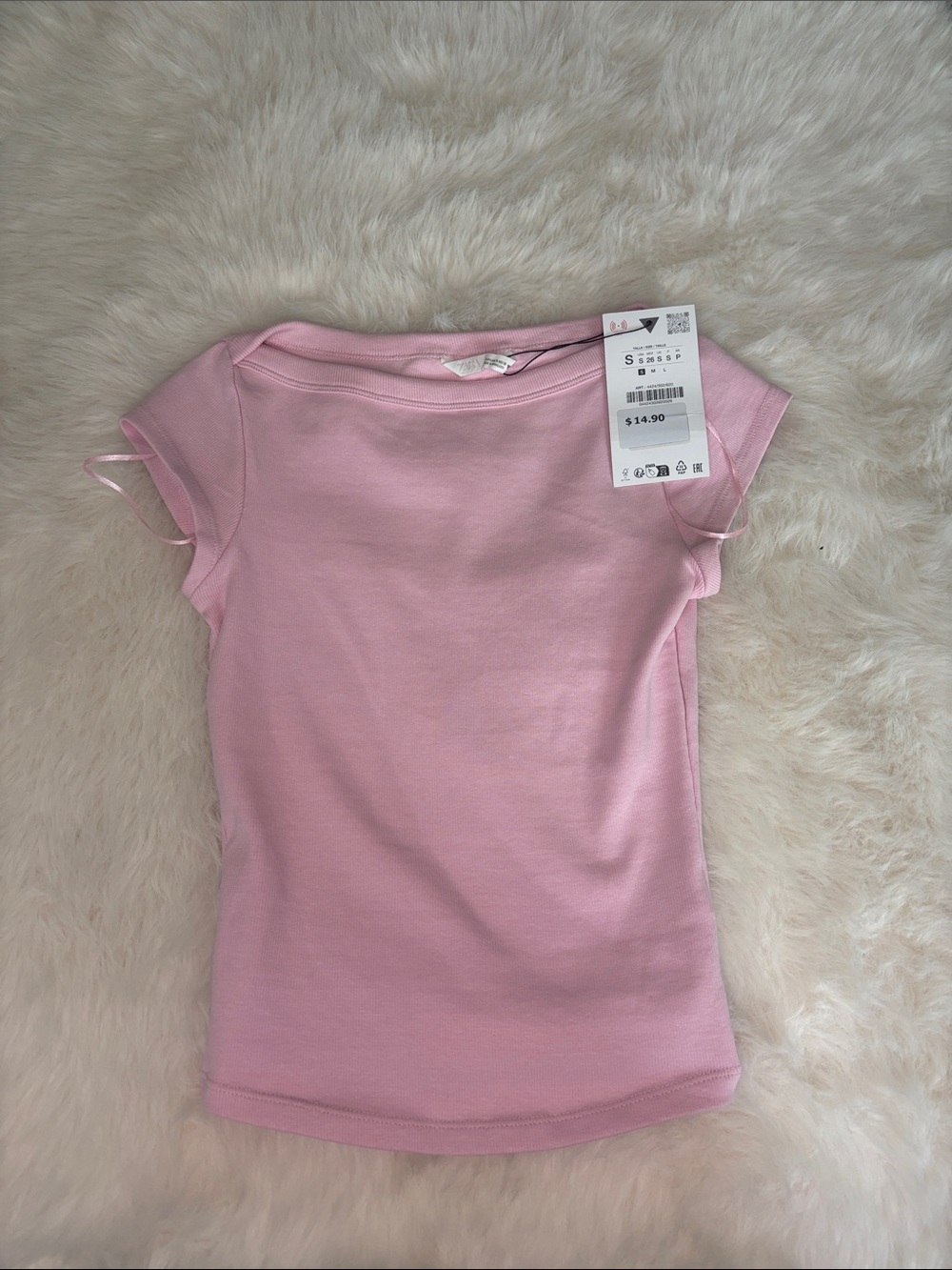 Zara Light Pink Baby Tee